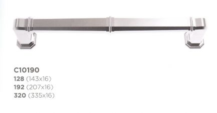 Alfredo Porro Art dèco Möbelgriff C10190 aus Messing in verschiedenen Längen und Finishes