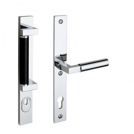 Bauhaus Schmalrahmen Langschildgarnitur KNO 280S-14E SH KZS VA/E