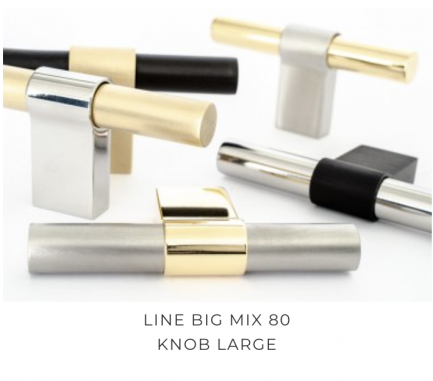 Bäccman & Berglund Möbelknopf LINE BIG MIX 80