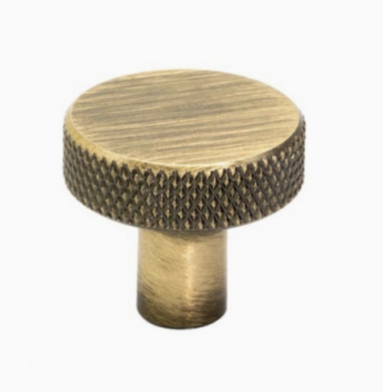 beslag design Möbelknopf  HELIX Knopf flach ohne Platte in verschiedenen Finishes und 2 Durchmessern