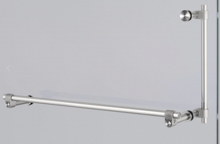 Buster + Punch Original Duschtürgriffpaar DGP CAST 600/300 mit Handtuchhalter einseitig