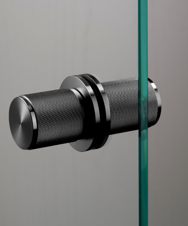 Buster + Punch Original LINEAR FESTES Knopfpaar ZYL in 3 verschiedenen Finishes für Ganzglastüren