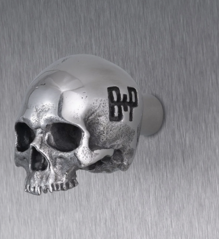 Buster +Punch Original Travis Barker Möbelknopf "the scull" in Messing oder Edelstahl