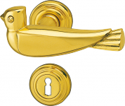 Drückergarnitur im Design nach Heinrich Vogeler (*12. Dezember 1872 in Bremen; †14.Juni 1942 im Kolchos Budjonny)