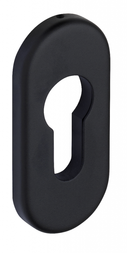 FSB RT ovale Profilzylinder PZ Rosette in schwarz eloxiert 0810 C35