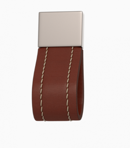Möbelgriff Schlaufe Square Loop U1882 stiched (mit sichtbarer Naht)
