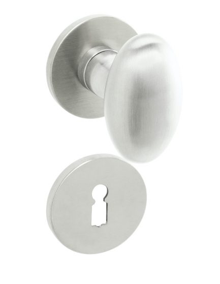 Saam & Batz Ei-Knopf Garnitur KN 03-07F mit flachen Rosetten
