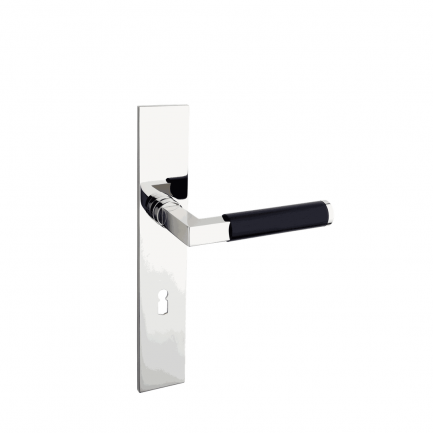 SAAM & BATZ GRO 20EA-04F Langschildgarnitur mit Ebenholz-Handhabe