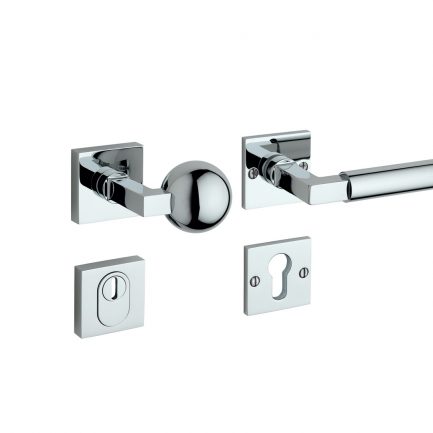 SAAM & BATZ Sicherheits Rosettengarnitur im Design nach Walter Gropius GRO K 02V 20-44 KZS FLC