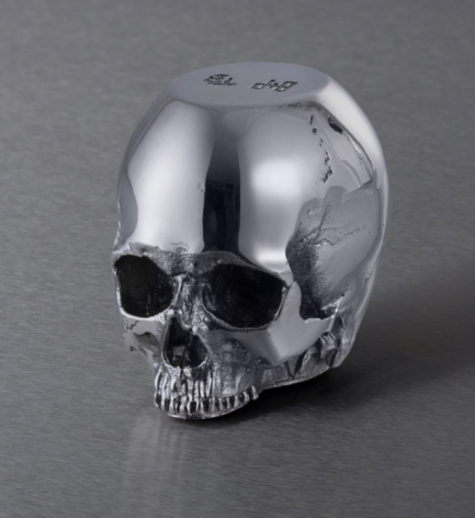 Travis Barker / Buster +Punch TÜRSTOPPER "the scull" in Messing oder Edelstahl