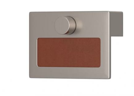 Turnstyle PUSH BUTTON Latching R1989 Recess Button mit Leder
