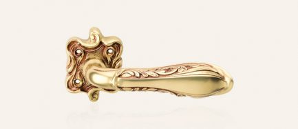 Art Nouveau Türdrücker Rosetten Garnitur LIBERTY 1160-08-NB