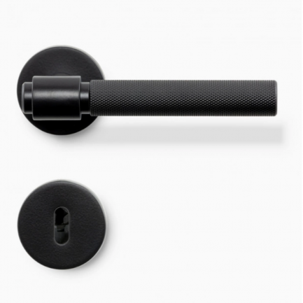 HELIX 200 Rosettengarnitur in schwarz pulverbeschichtet