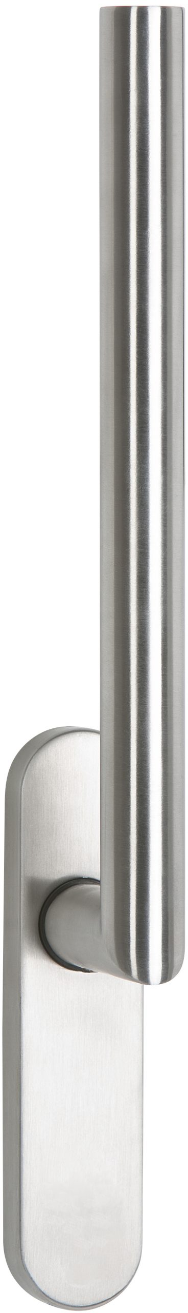 HSG 22- KTG L kantige auf Gehrung geschweißte 22 mm ø L-Form Hebe-Schiebetürgriff Edelstahl matt