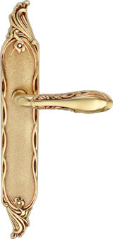 LIBERTY 1160-04-NB Art Nouveau Türdrücker Garnitur mit Langschildern