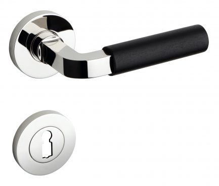 SAAM & BATZ EWS 33E-07 Drücker-Rosetten-Garnitur mit Ebenholzhandhabe