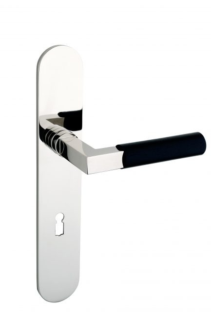 SAAM & BATZ GRO 20E-06F Langschildgarnitur mit Ebenholzhandhabe