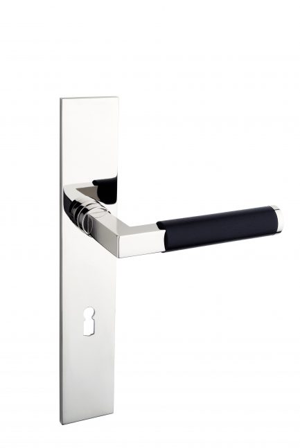 SAAM & BATZ GRO 20EA-04F Langschildgarnitur mit Ebenholz-Handhabe